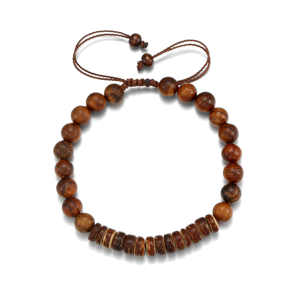 Wholesale simple turquoise wooden bead bracelet
